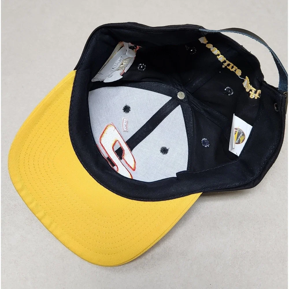 Vintage Rusty Wallace Miller Genuine Draft NASCAR Hat #2 Racing Cap Black Yellow